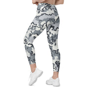 Alaska Chocolate Chip Arctic CAMO Womens Leggings with Pockets - Women