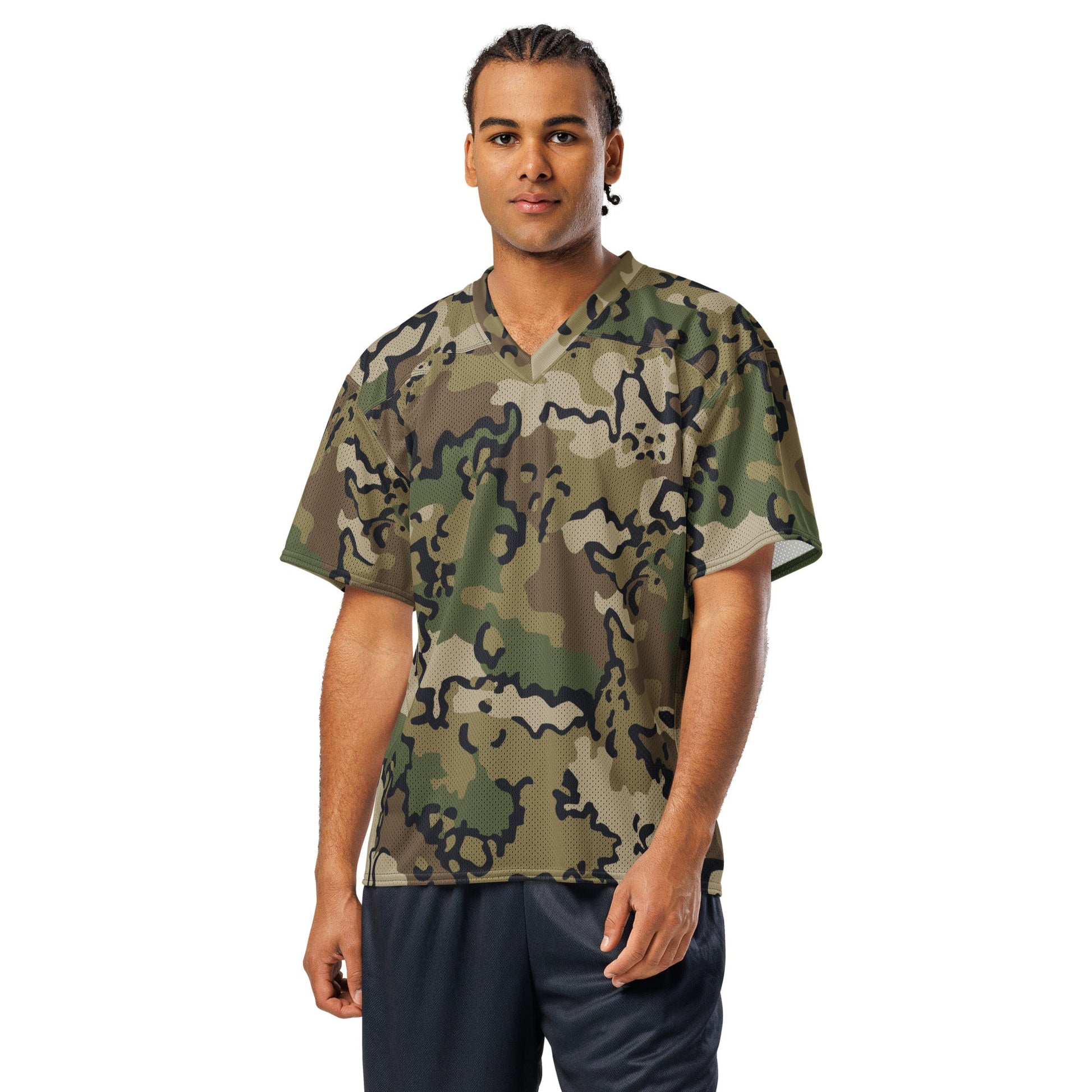 Alaska Chocolate Chip Multi-terrain CAMO American football jersey - Football Jersey
