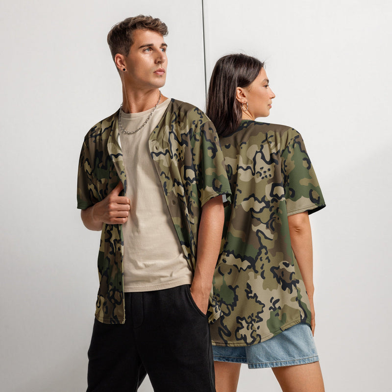 Alaska Chocolate Chip Multi-terrain CAMO Unisex Baseball Jersey - 2XS