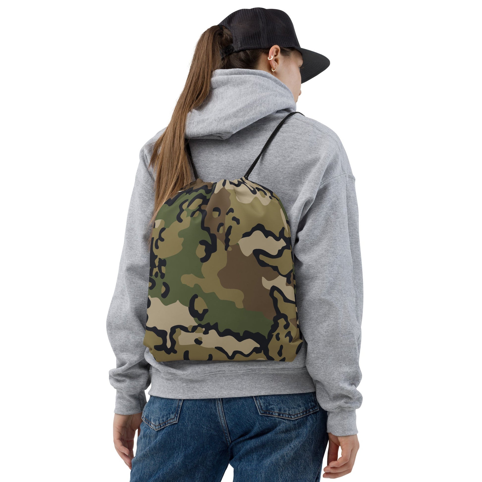 Alaska Chocolate Chip Multi-terrain CAMO Drawstring Bag - Bags