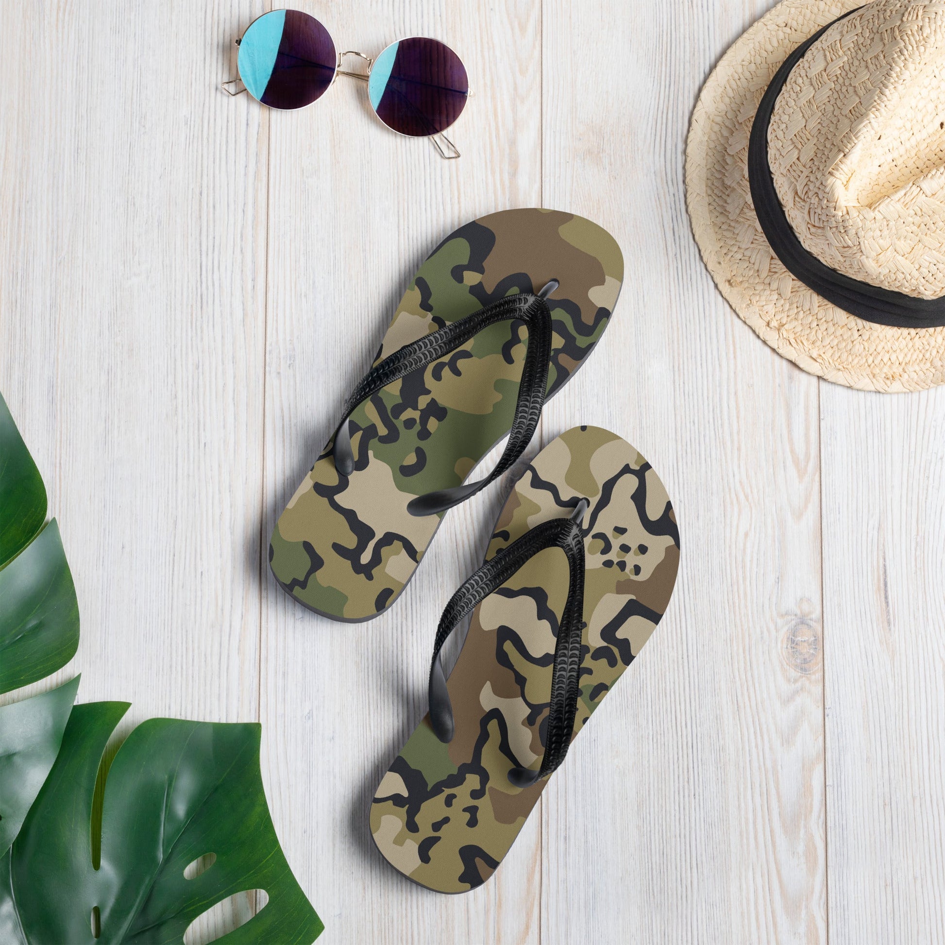 Alaska Chocolate Chip Multi-terrain CAMO Flip-Flops - S