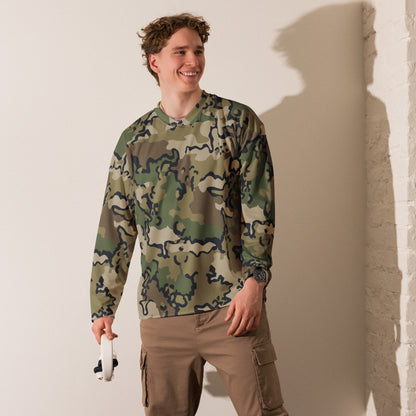 Alaska Chocolate Chip Multi-terrain CAMO hockey fan jersey - Hockey Jerseys