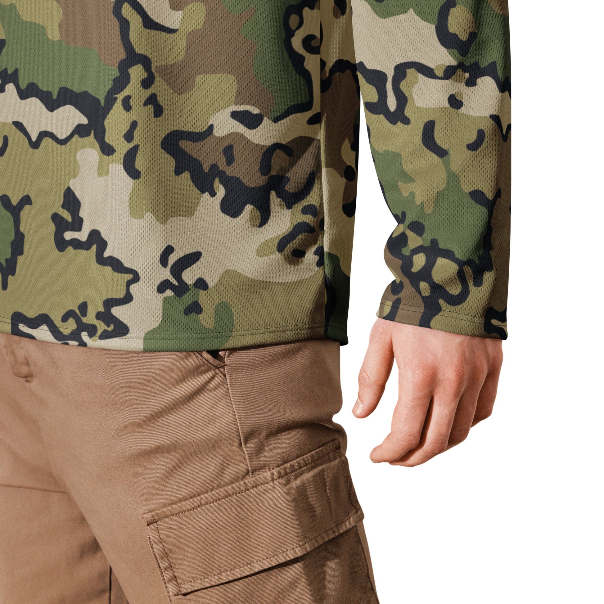 Alaska Chocolate Chip Multi-terrain CAMO hockey fan jersey - Hockey Jerseys