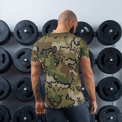 Alaska Chocolate Chip Multi-terrain CAMO Mens Athletic T-shirt - T-Shirts