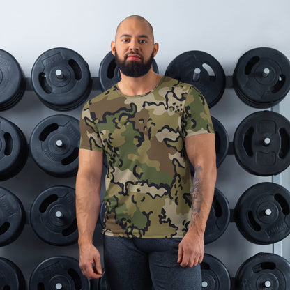 Alaska Chocolate Chip Multi-terrain CAMO Mens Athletic T-shirt - XS - T-Shirts