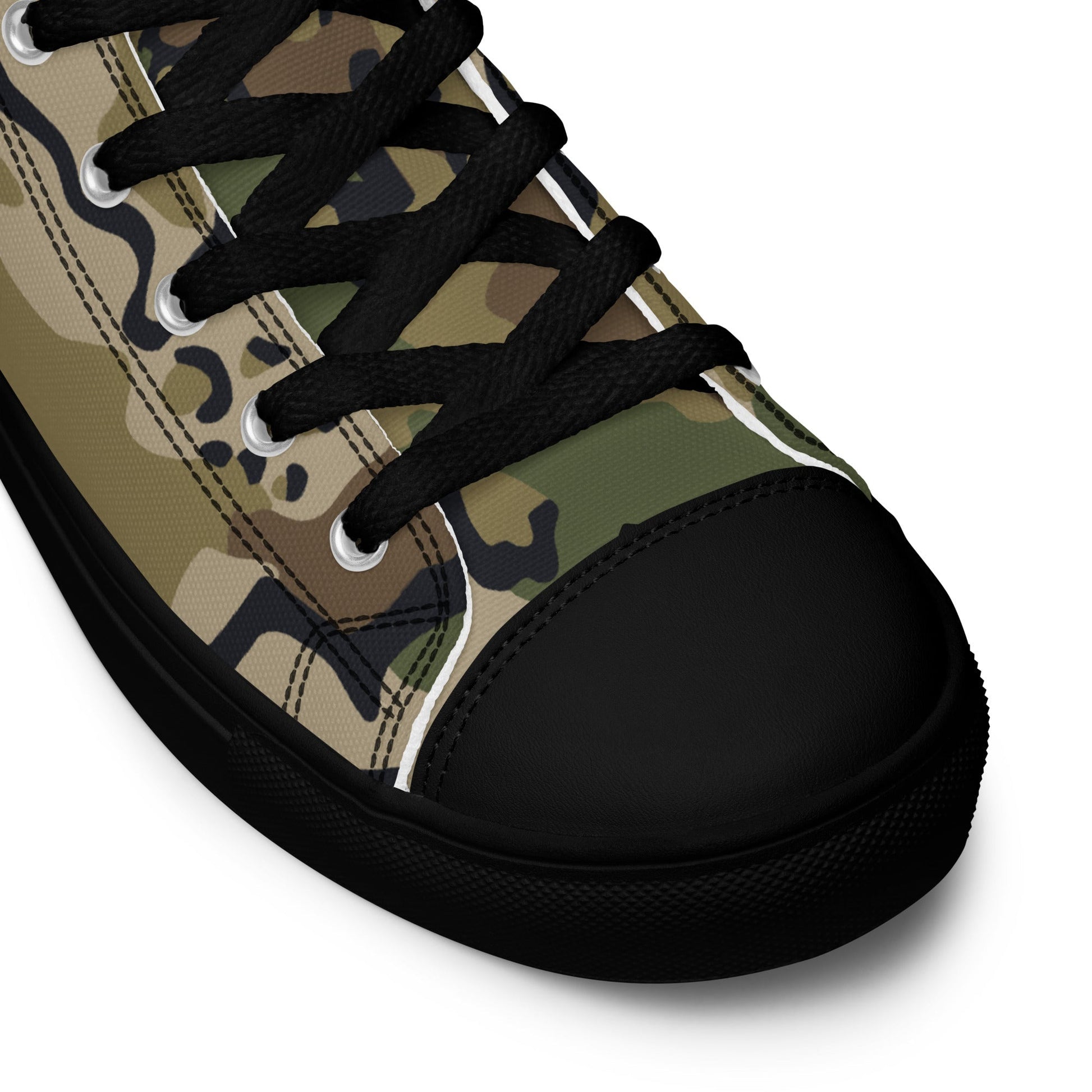 Alaska Chocolate Chip Multi-terrain CAMO Mens high top canvas shoes - High Top Canvas Shoes
