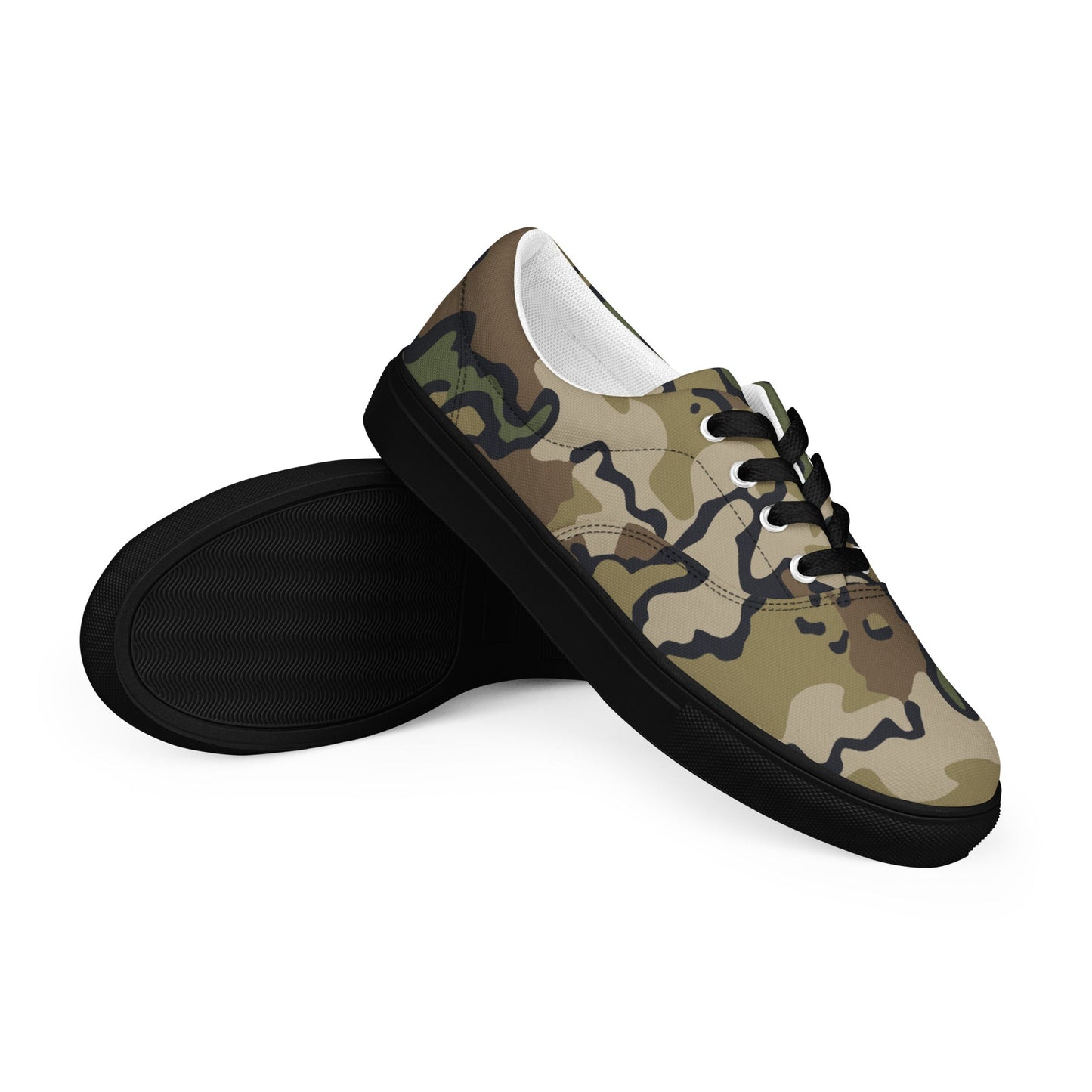 Alaska Chocolate Chip Multi-terrain CAMO Mens Lace-Up Canvas Shoes - 5 - Lace-up
