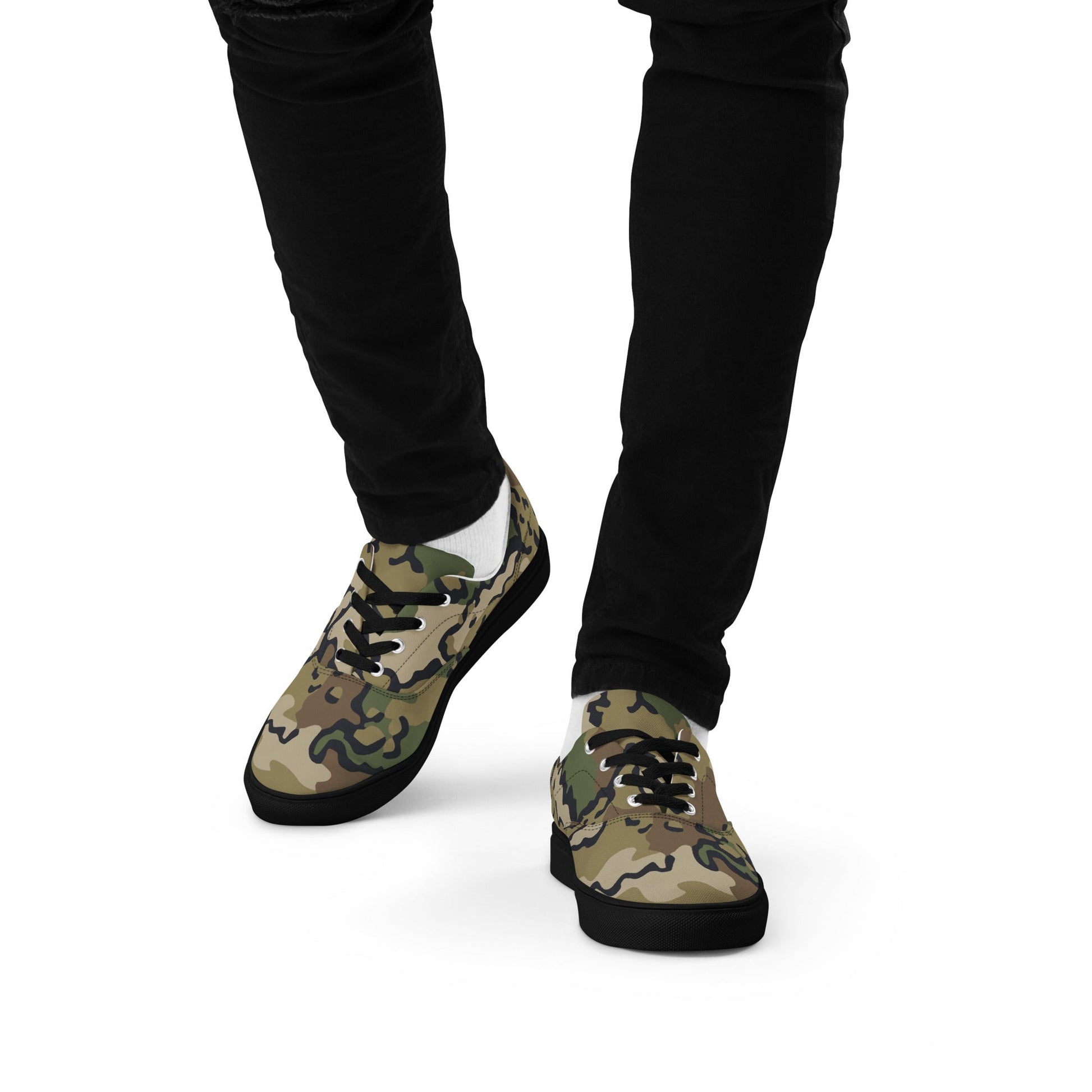 Alaska Chocolate Chip Multi-terrain CAMO Mens Lace-Up Canvas Shoes - Lace-up
