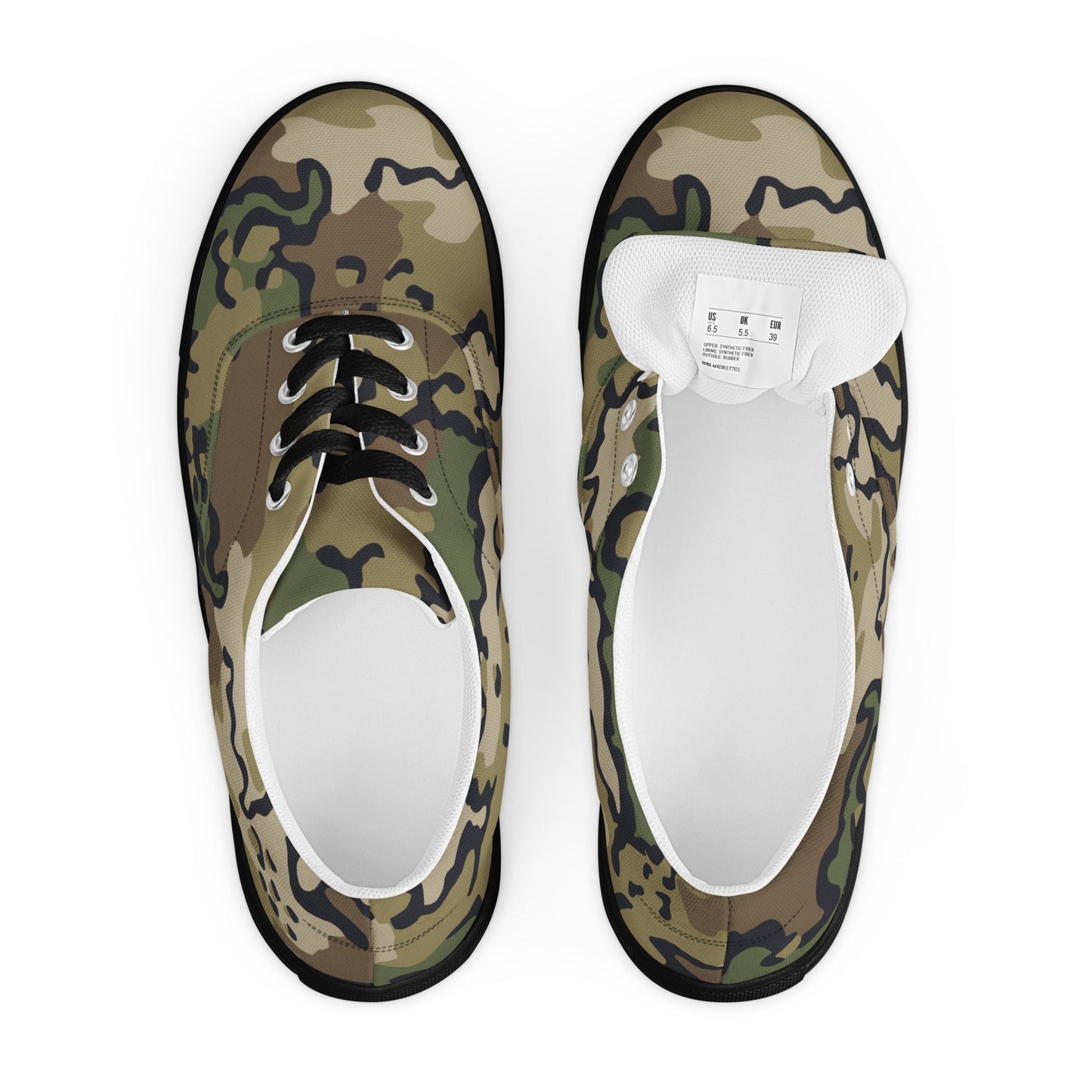 Alaska Chocolate Chip Multi-terrain CAMO Mens Lace-Up Canvas Shoes - Lace-up