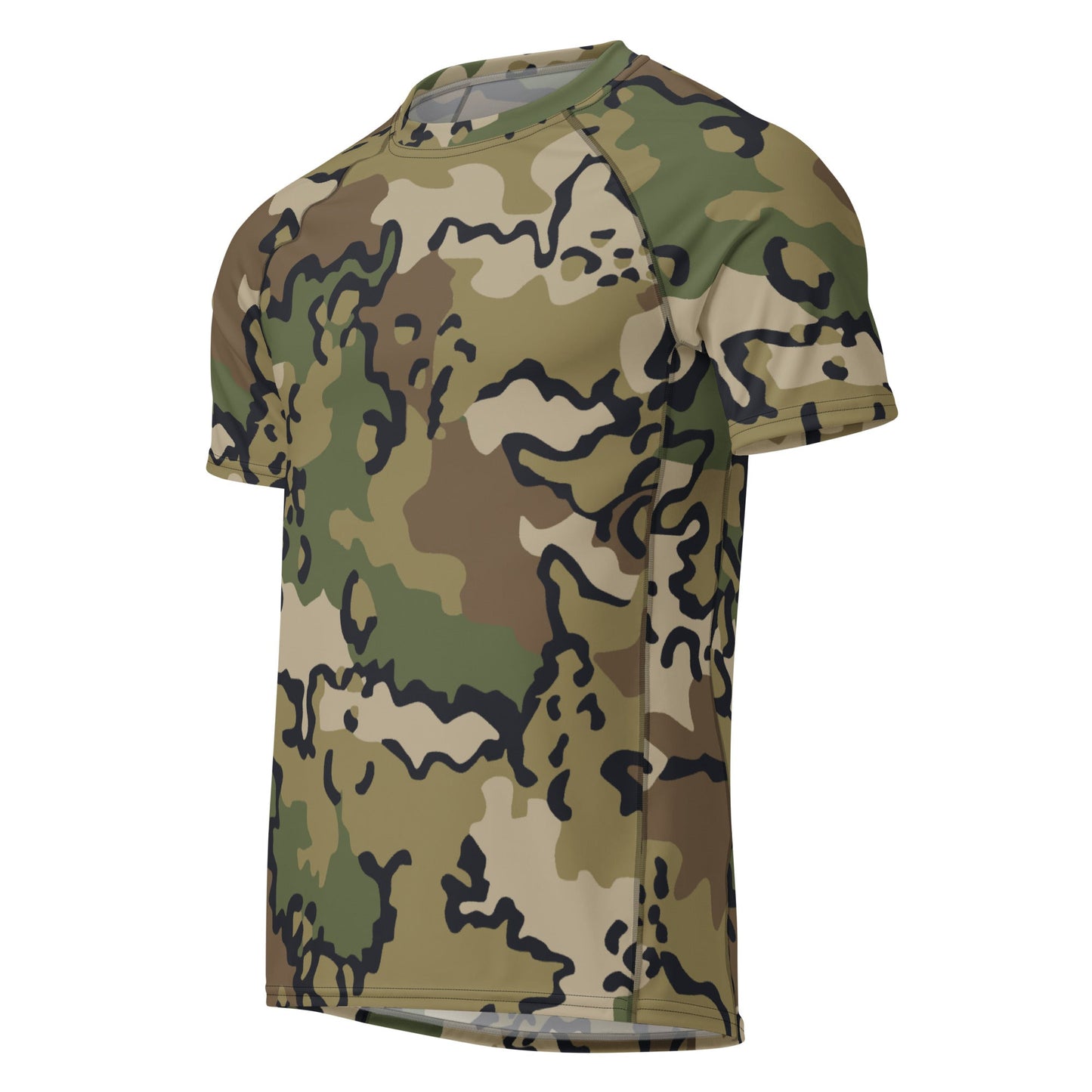 Alaska Chocolate Chip Multi-terrain CAMO Mens Short-Sleeve Rash Guard - Short-sleeve Guards