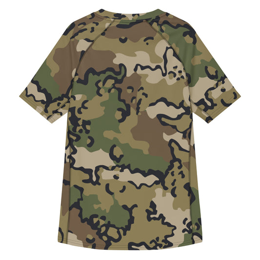 Alaska Chocolate Chip Multi-terrain CAMO Mens Short-Sleeve Rash Guard - Short-sleeve Guards