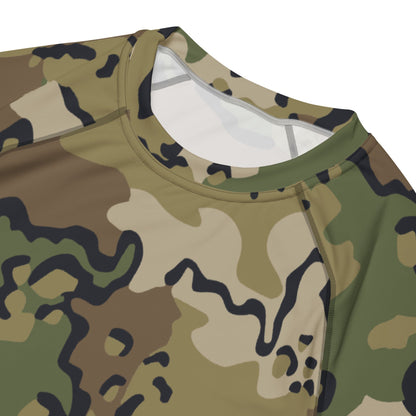 Alaska Chocolate Chip Multi-terrain CAMO Mens Short-Sleeve Rash Guard - Short-sleeve Guards