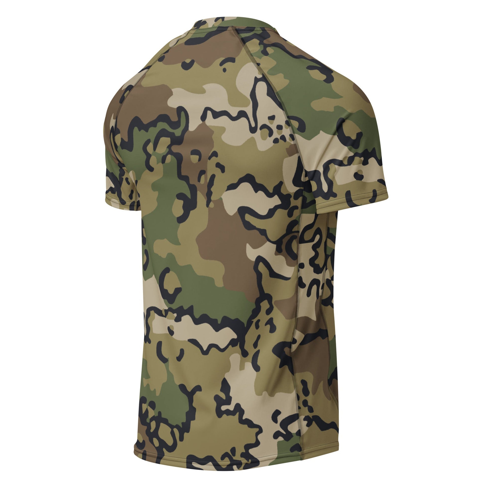 Alaska Chocolate Chip Multi-terrain CAMO Mens Short-Sleeve Rash Guard - Short-sleeve Guards