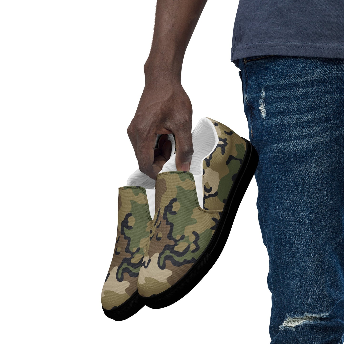 Alaska Chocolate Chip Multi-terrain CAMO Mens Slip-On Canvas Shoes