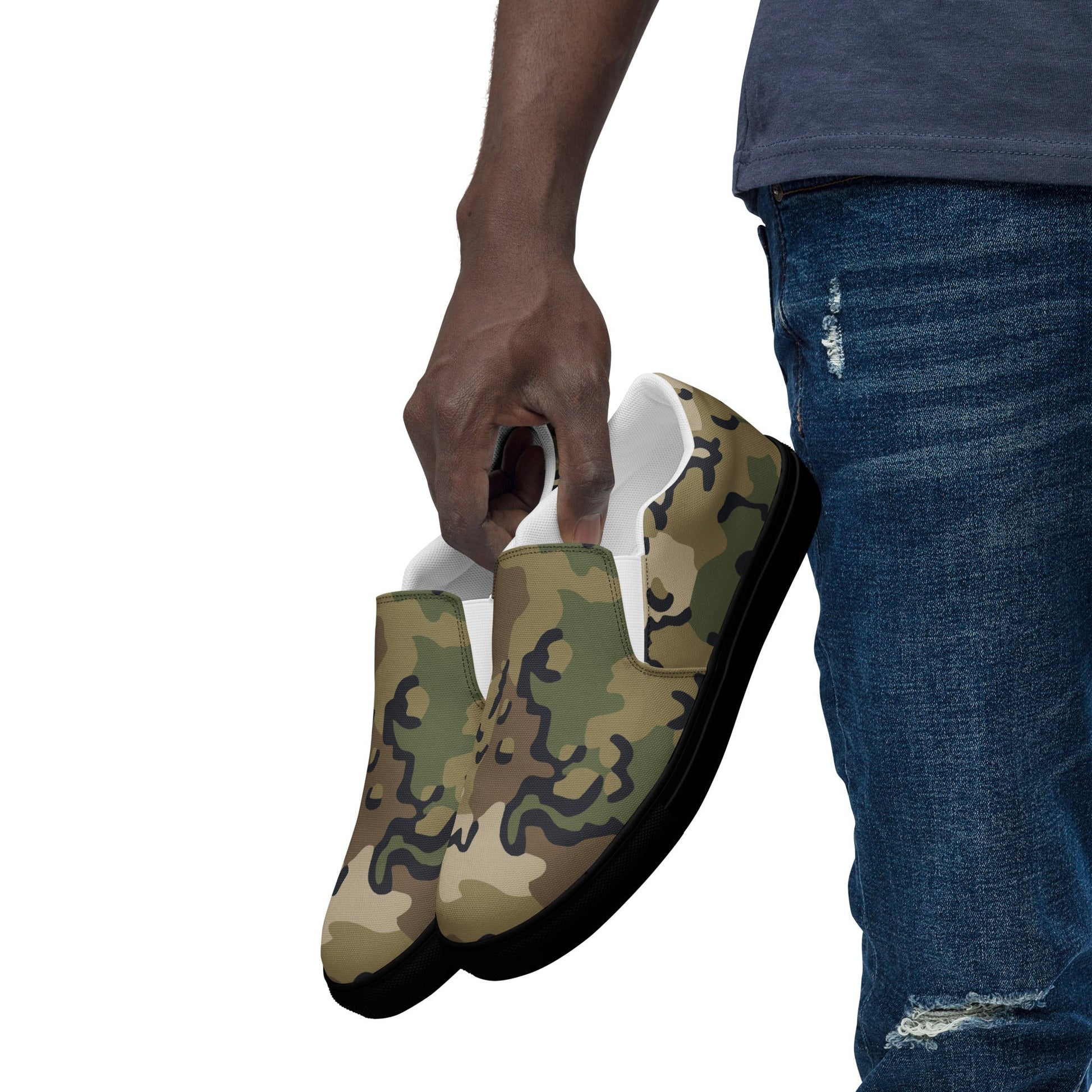 Alaska Chocolate Chip Multi-terrain CAMO Mens Slip-On Canvas Shoes