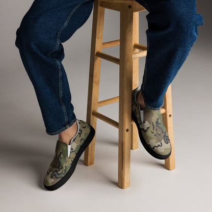 Alaska Chocolate Chip Multi-terrain CAMO Mens Slip-On Canvas Shoes