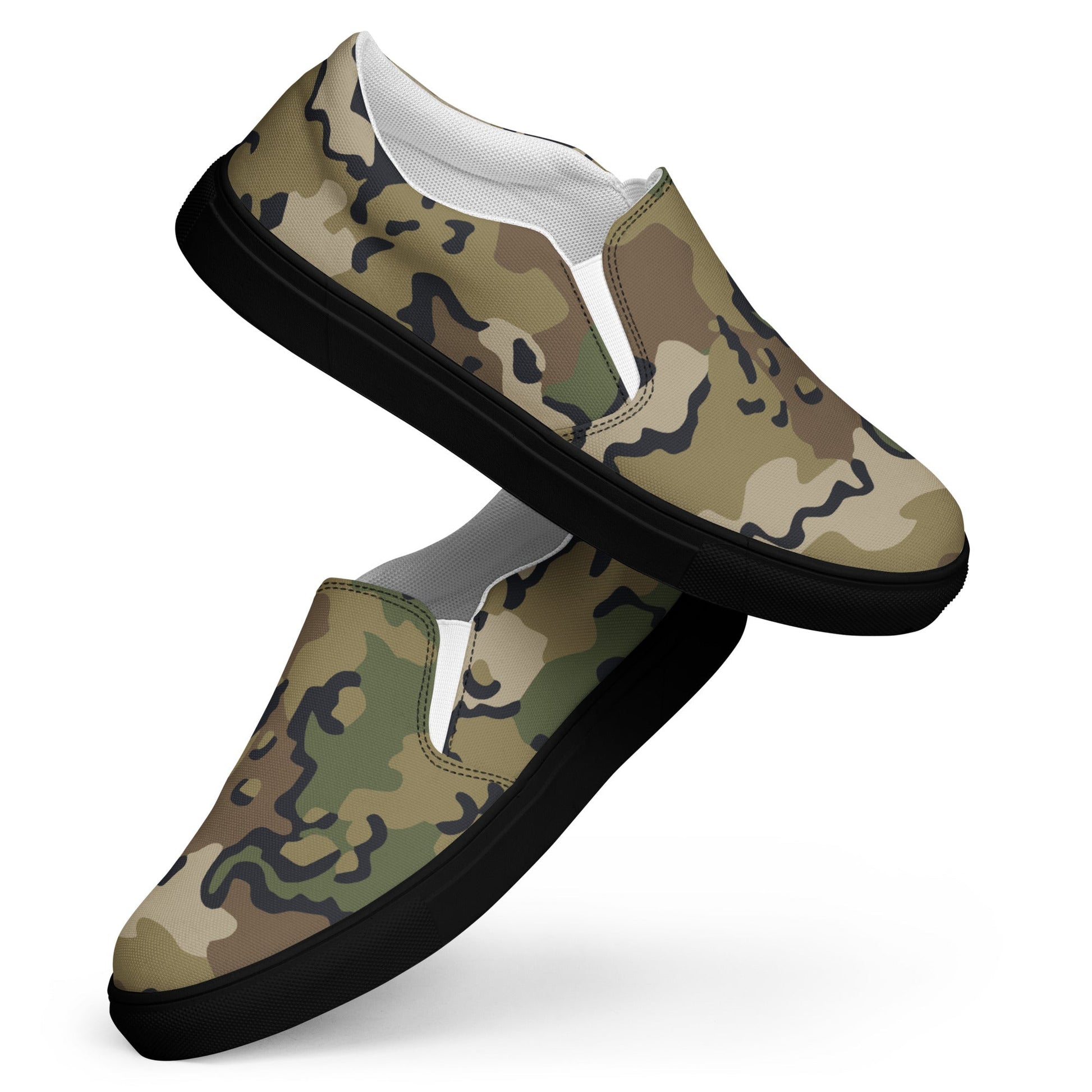 Alaska Chocolate Chip Multi-terrain CAMO Mens Slip-On Canvas Shoes