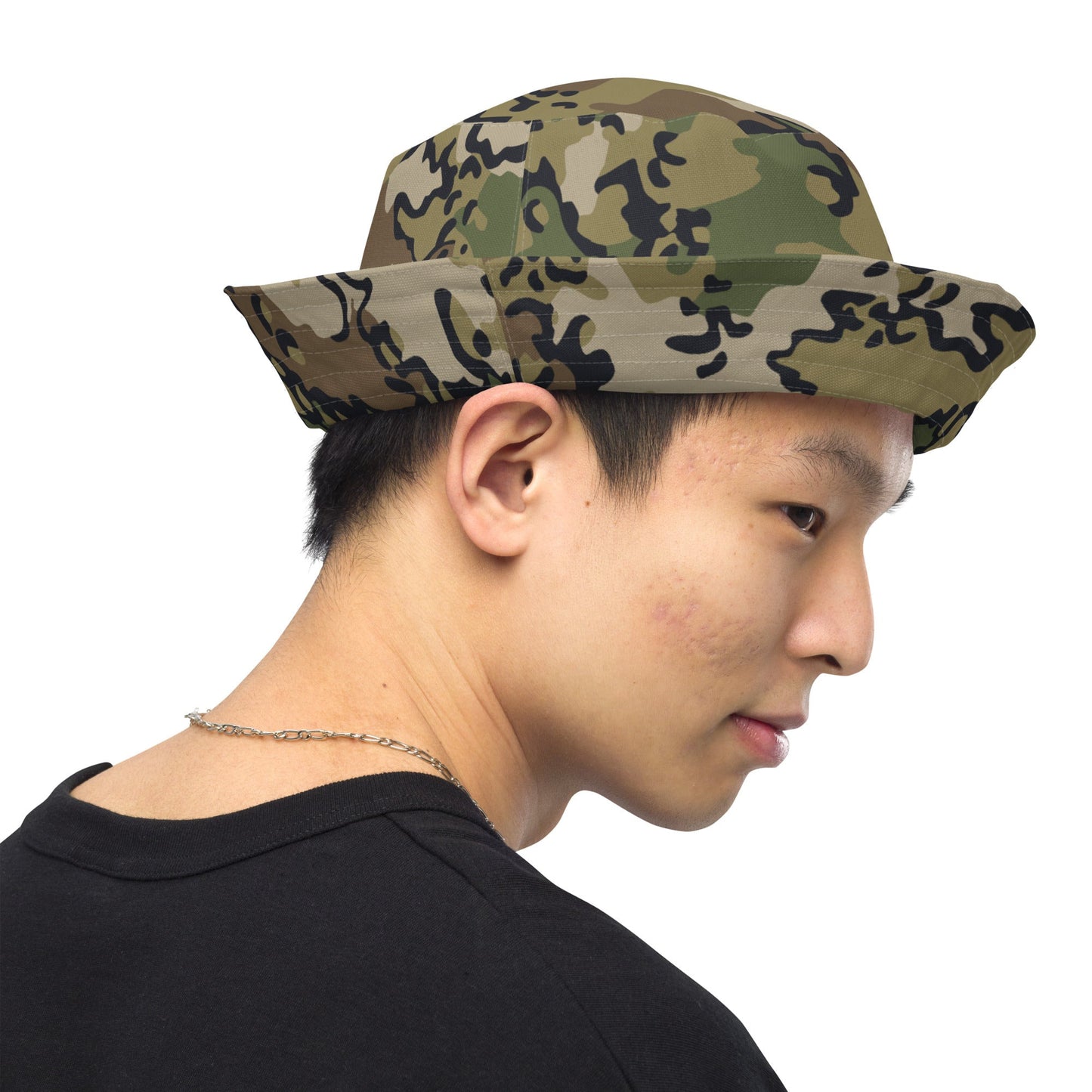 Alaska Chocolate Chip Multi-terrain CAMO Reversible bucket hat - Bucket Hats