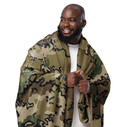 Alaska Chocolate Chip Multi-terrain CAMO Sherpa Blanket