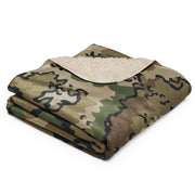 Alaska Chocolate Chip Multi-terrain CAMO Sherpa Blanket