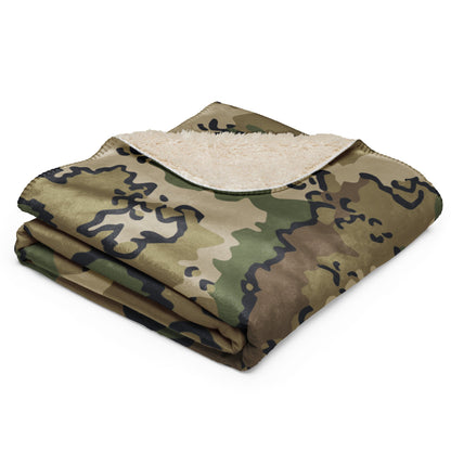 Alaska Chocolate Chip Multi-terrain CAMO Sherpa Blanket
