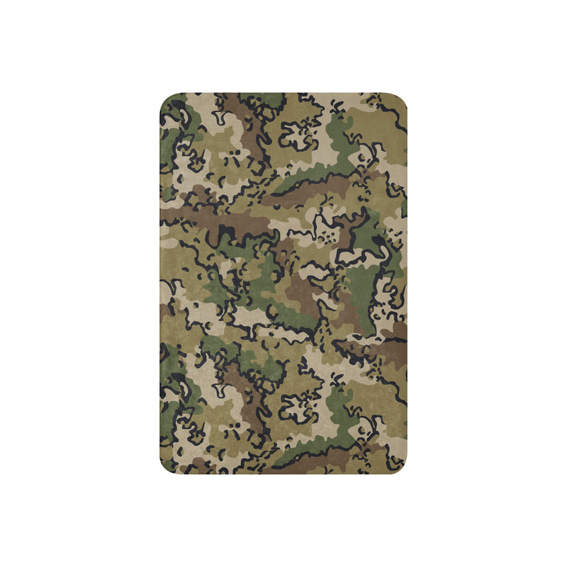 Alaska Chocolate Chip Multi-terrain CAMO Sherpa Blanket