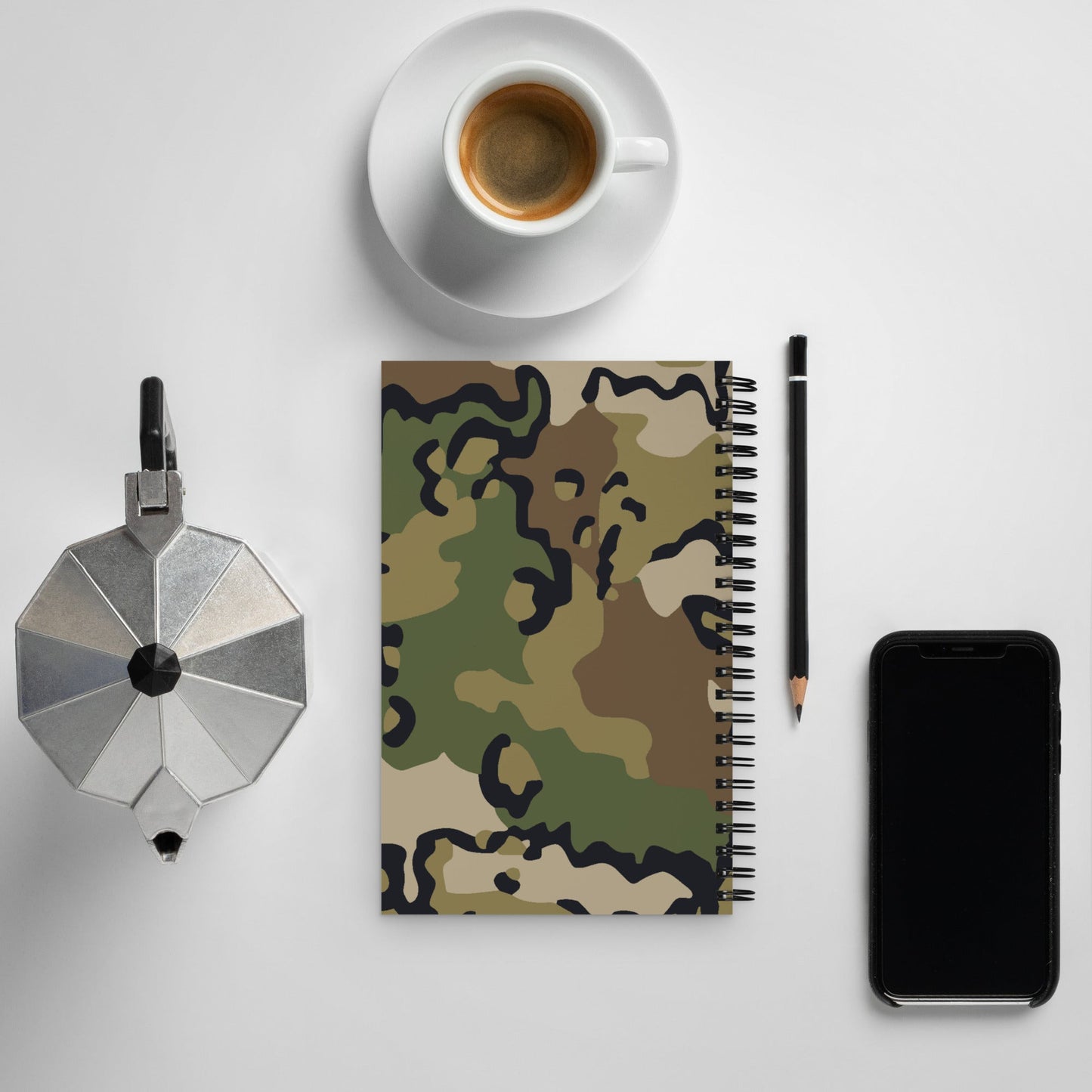 Alaska Chocolate Chip Multi-terrain CAMO Spiral Notebook