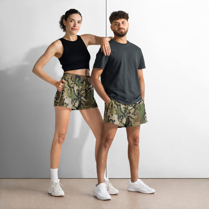 Alaska Chocolate Chip Multi-terrain CAMO Unisex Athletic Shorts