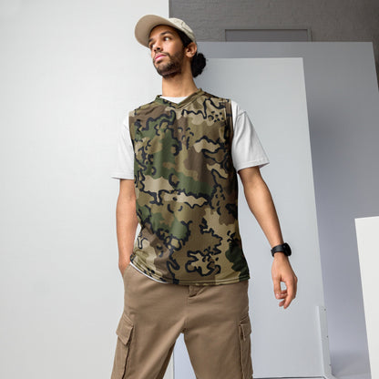Alaska Chocolate Chip Multi-terrain CAMO unisex basketball jersey - 2XS - Basketball Jerseys