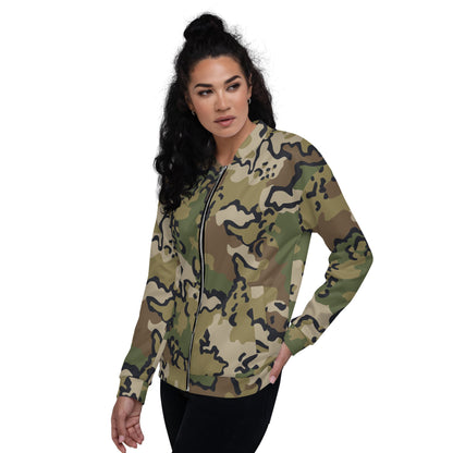 Alaska Chocolate Chip Multi-terrain CAMO Unisex Bomber Jacket - Jackets