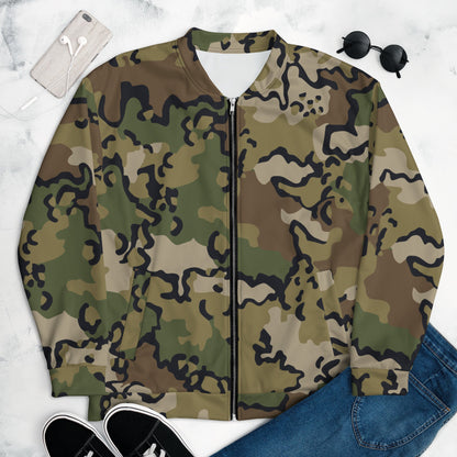 Alaska Chocolate Chip Multi-terrain CAMO Unisex Bomber Jacket - Jackets