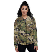 Alaska Chocolate Chip Multi-terrain CAMO Unisex Bomber Jacket