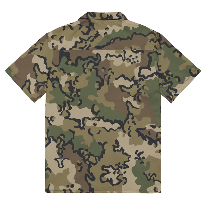 Alaska Chocolate Chip Multi-terrain CAMO Unisex Short-Sleeve Button Shirt