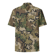 Alaska Chocolate Chip Multi-terrain CAMO Unisex Short-Sleeve Button Shirt