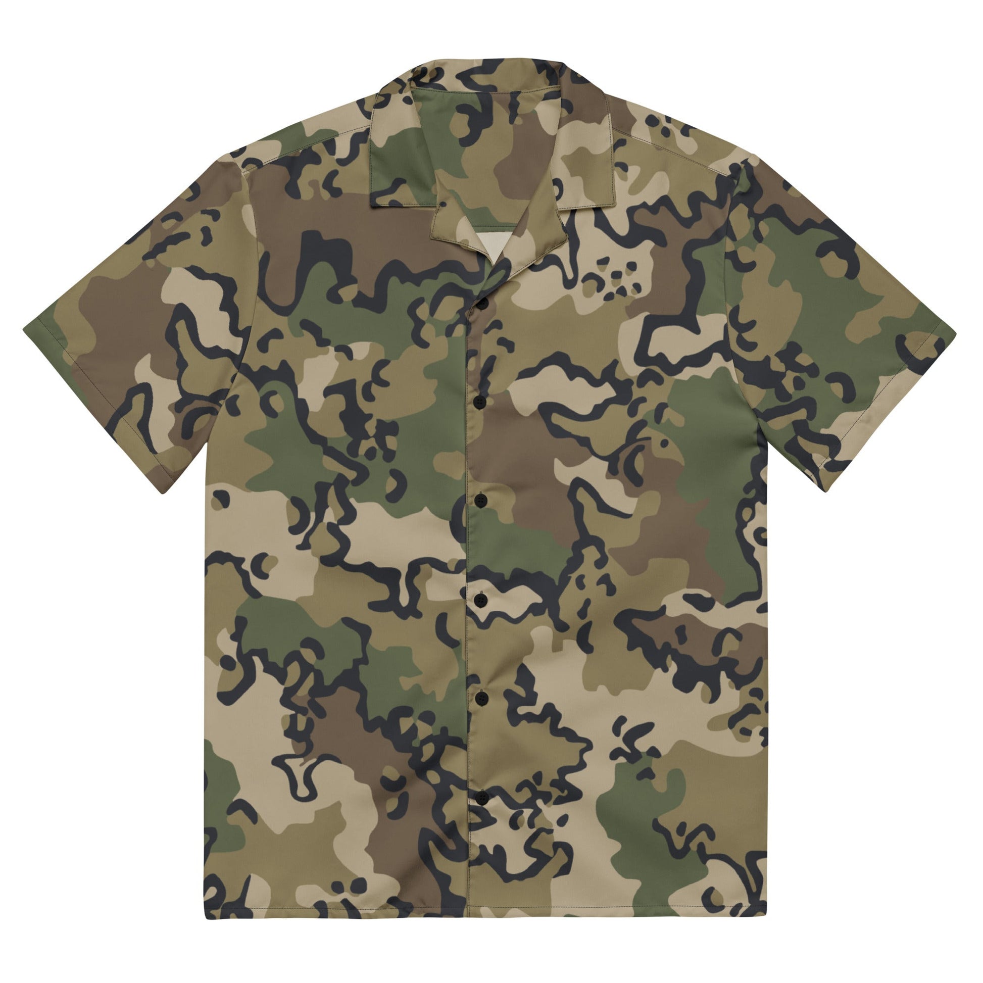 Alaska Chocolate Chip Multi-terrain CAMO Unisex button shirt - 2XS - Button Shirts