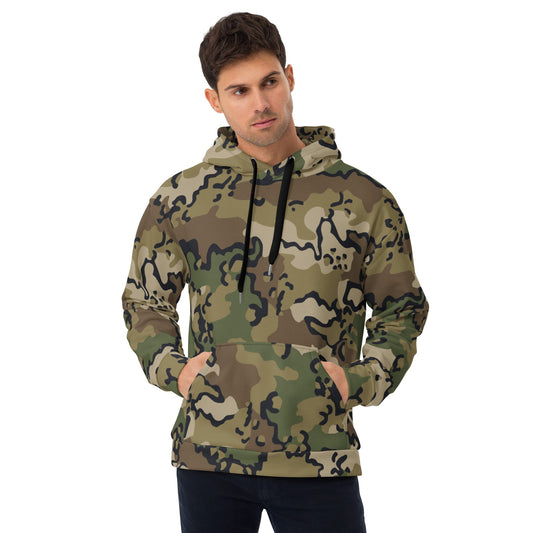 Alaska Chocolate Chip Multi-terrain CAMO Unisex Hoodie - 2XS - Hoodies