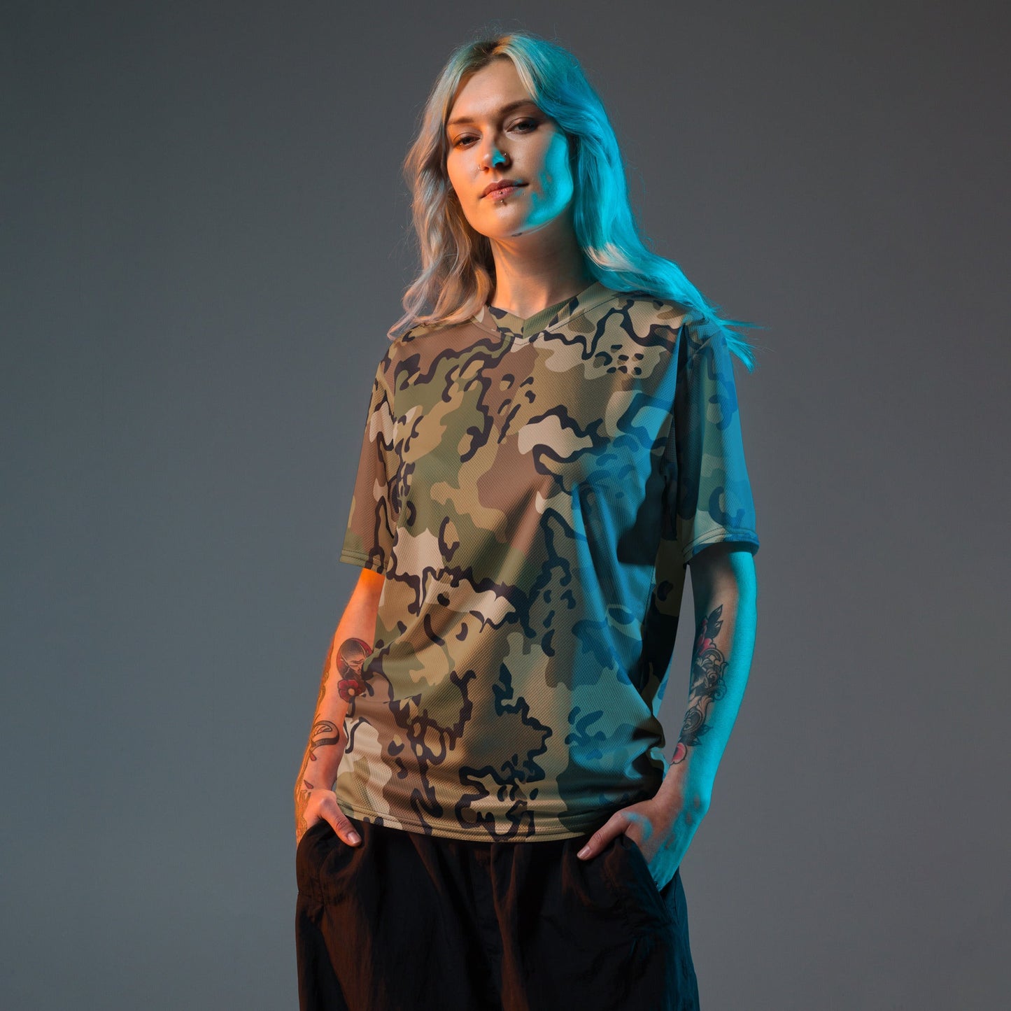 Alaska Chocolate Chip Multi-terrain CAMO unisex sports jersey - Sports Jerseys