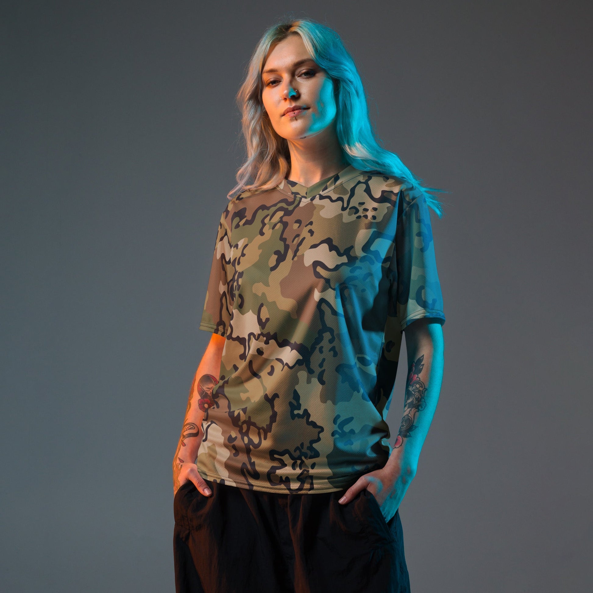 Alaska Chocolate Chip Multi-terrain CAMO unisex sports jersey - Sports Jerseys