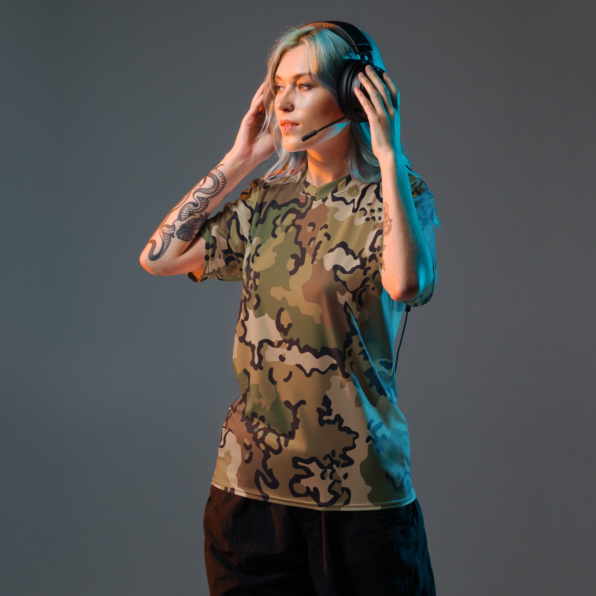 Alaska Chocolate Chip Multi-terrain CAMO unisex sports jersey - Sports Jerseys