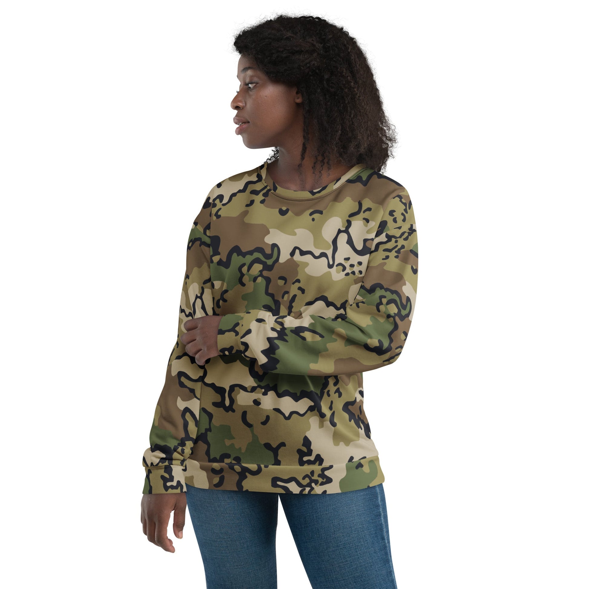 Alaska Chocolate Chip Multi-terrain CAMO Unisex Sweatshirt - Sweatshirts