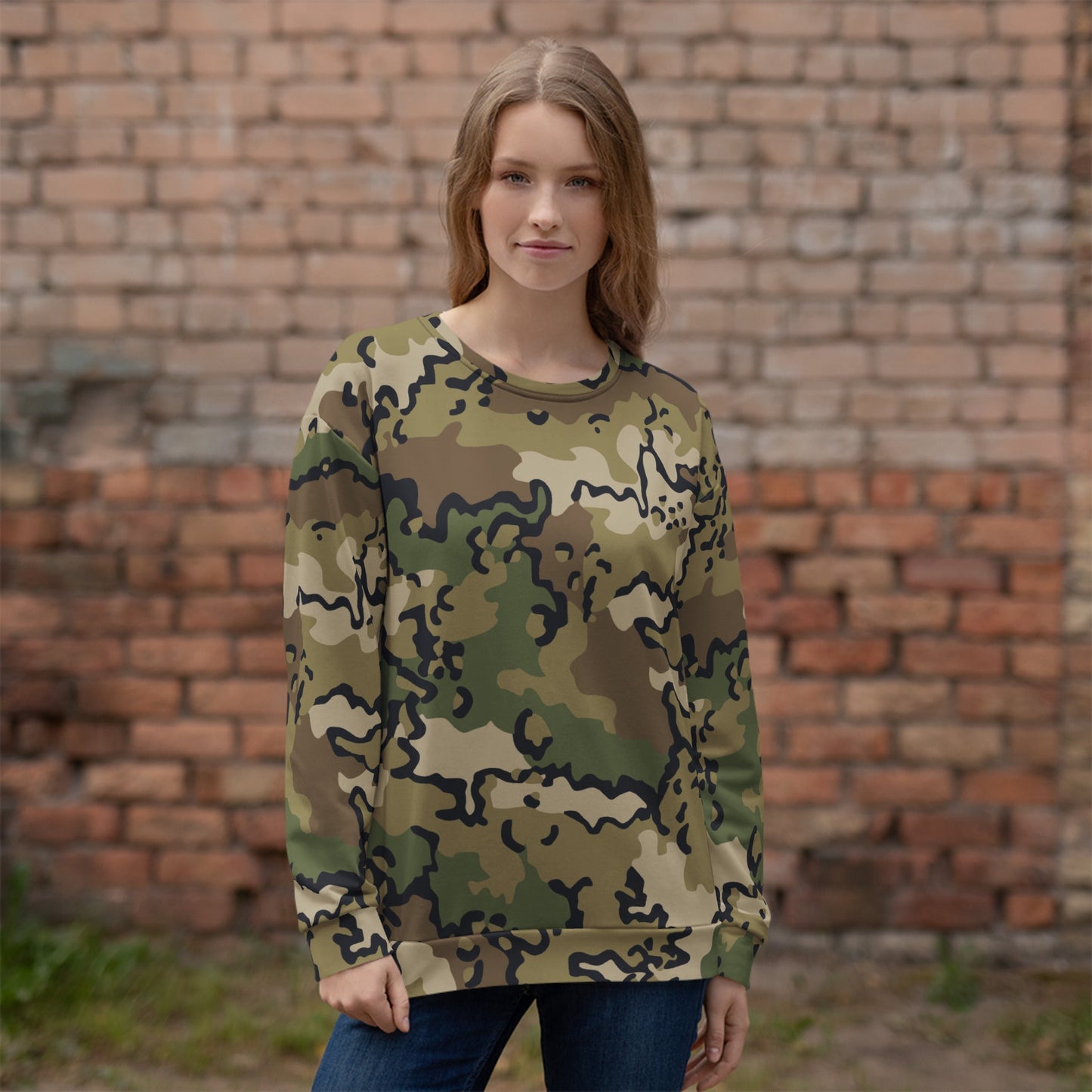 Alaska Chocolate Chip Multi-terrain CAMO Unisex Sweatshirt - Sweatshirts