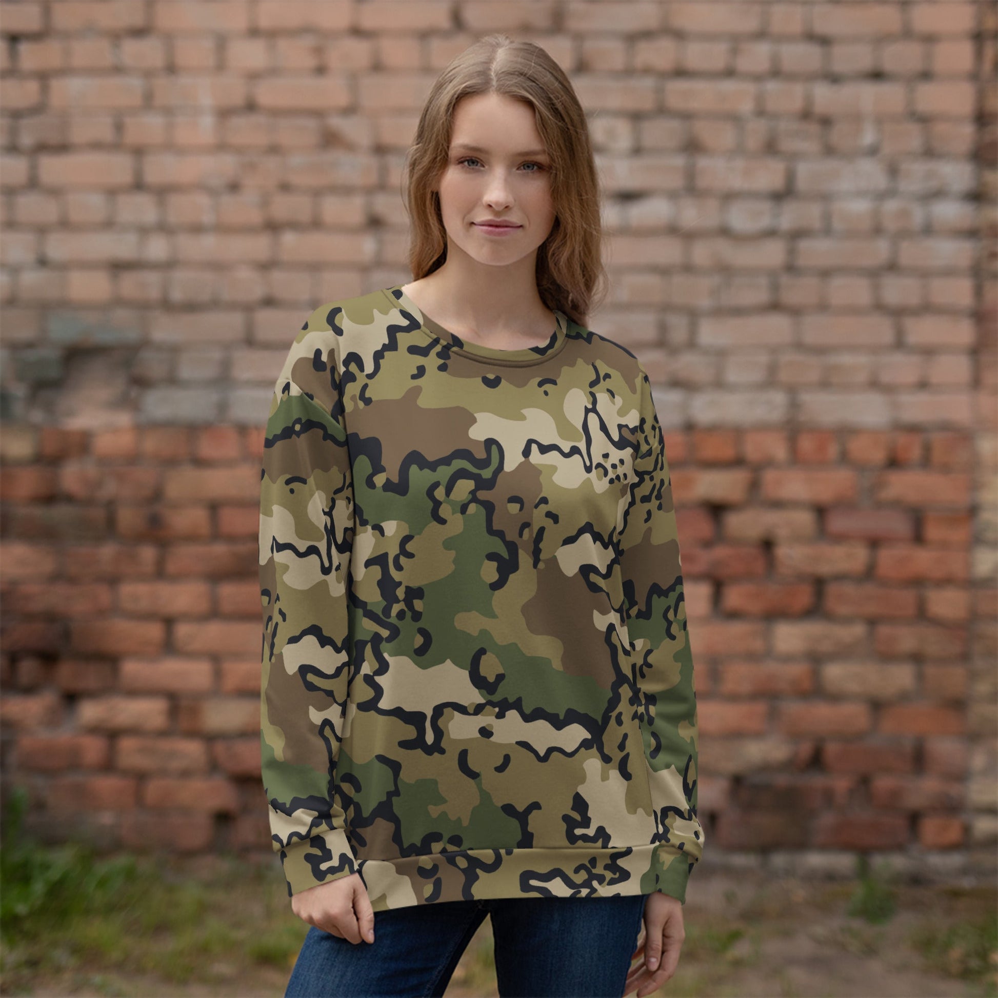 Alaska Chocolate Chip Multi-terrain CAMO Unisex Sweatshirt - Sweatshirts