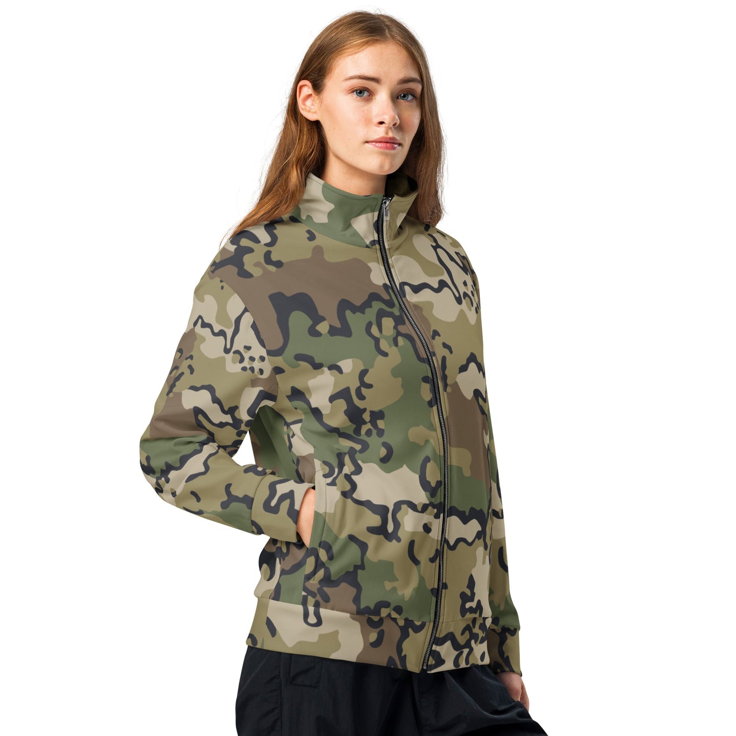 Alaska Chocolate Chip Multi-terrain CAMO Unisex track jacket - Track Jackets