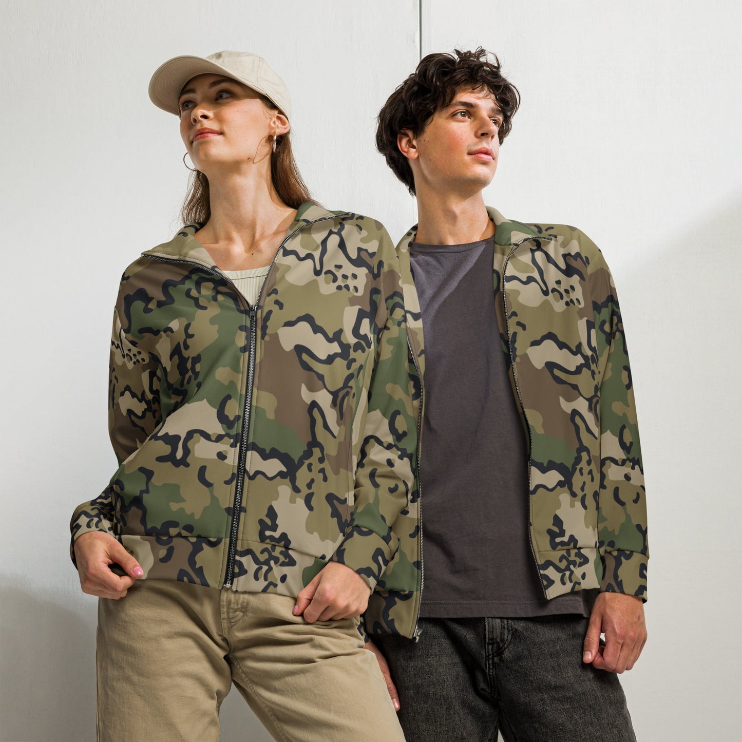 Alaska Chocolate Chip Multi-terrain CAMO Unisex track jacket - 2XS - Track Jackets