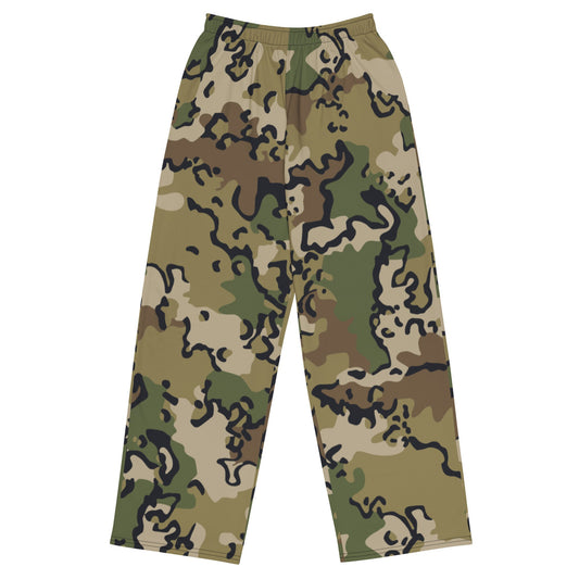 Alaska Chocolate Chip Multi-terrain CAMO unisex wide-leg pants - 2XS - Wide-leg Pants