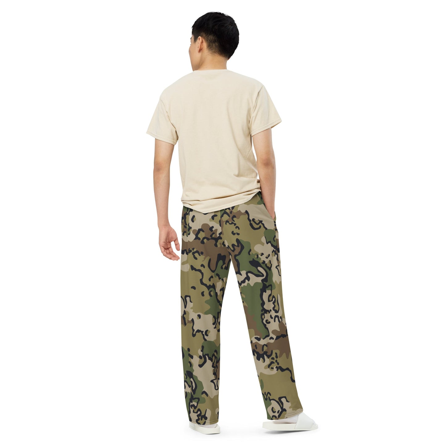 Alaska Chocolate Chip Multi-terrain CAMO unisex wide-leg pants - Wide-leg Pants