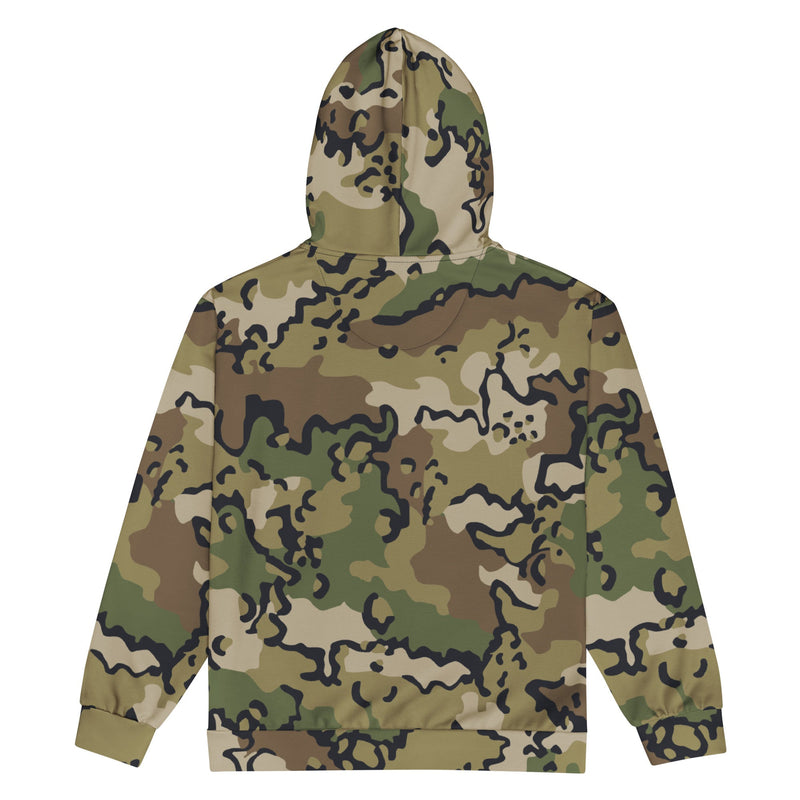 Alaska Chocolate Chip Multi-terrain CAMO Unisex Zip Hoodie