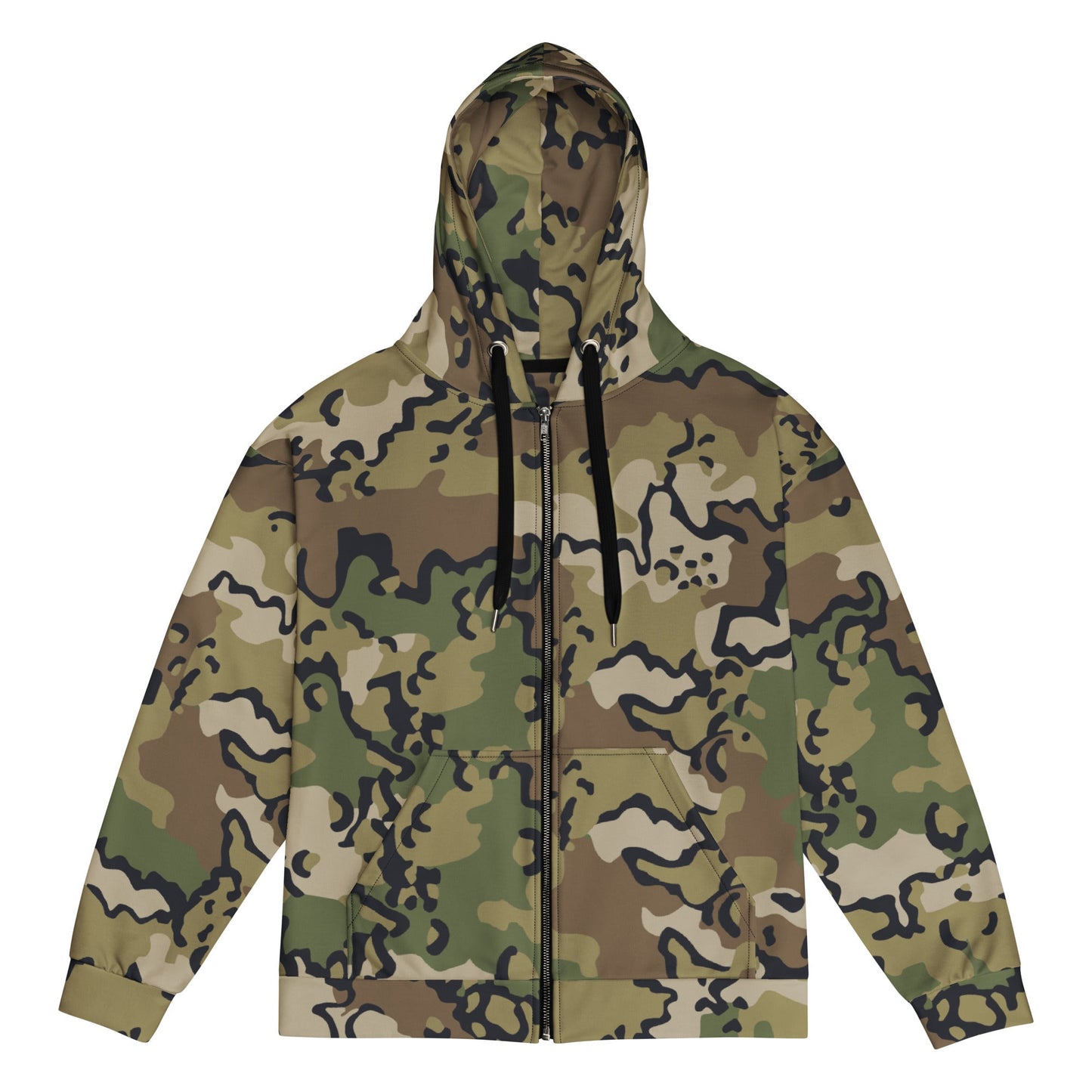 Alaska Chocolate Chip Multi-terrain CAMO Unisex zip hoodie - 2XS - Zip Hoodies
