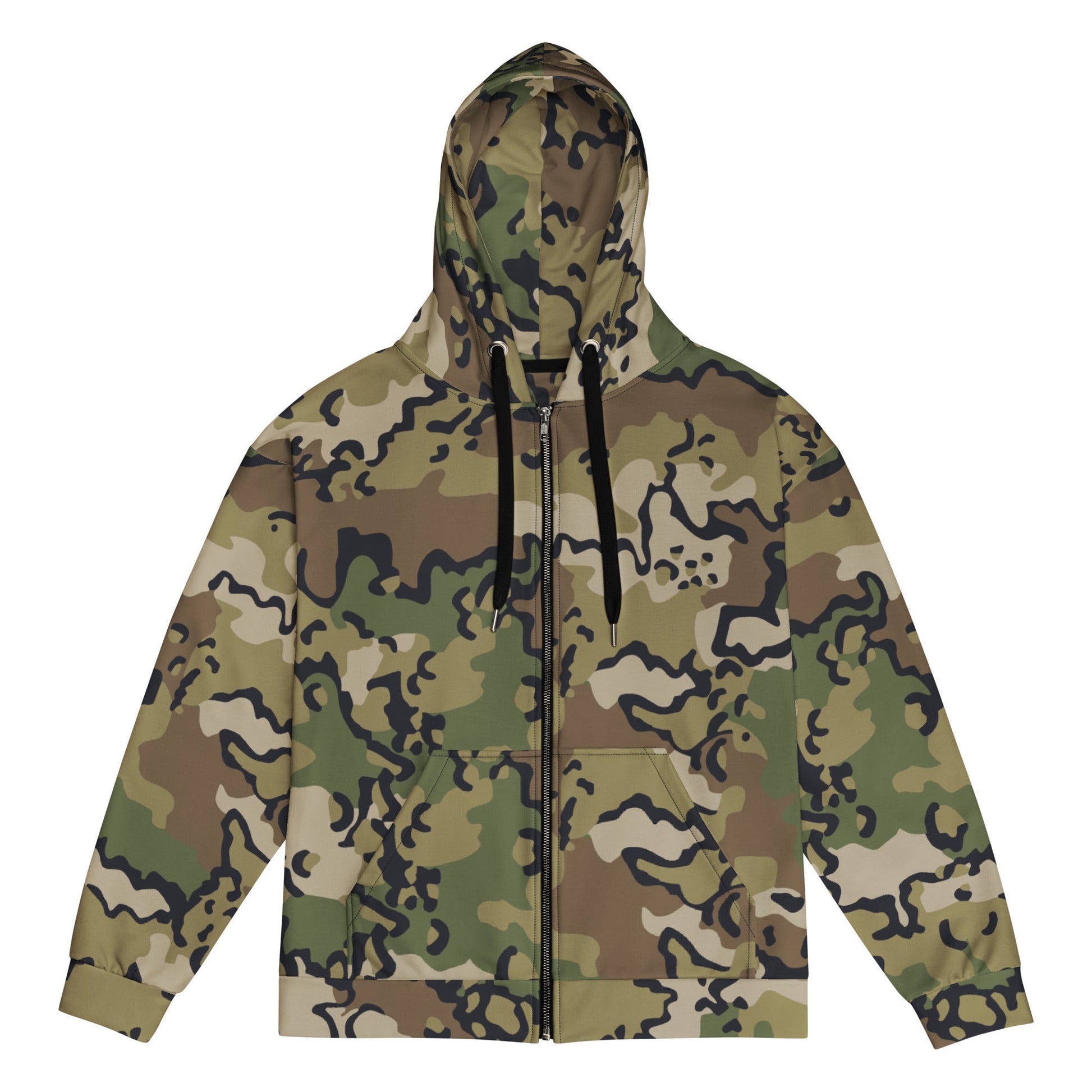 Alaska Chocolate Chip Multi-terrain CAMO Unisex zip hoodie - 2XS - Zip Hoodies