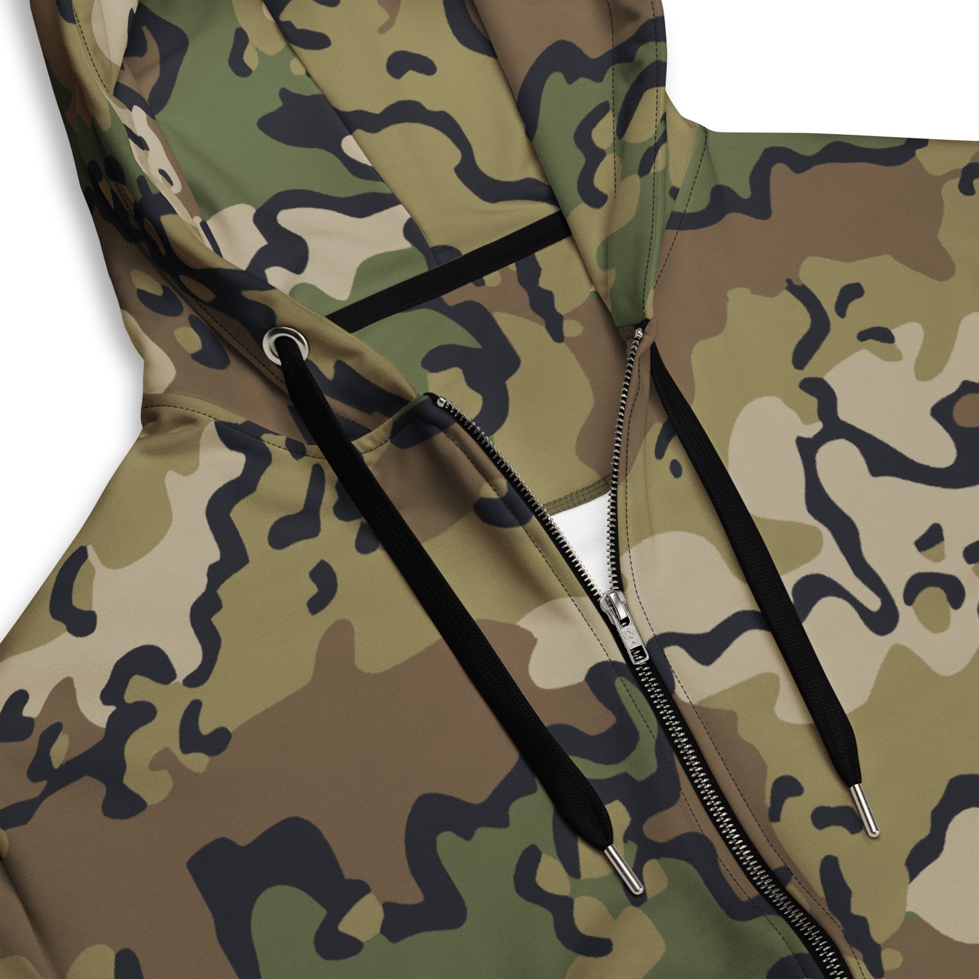 Alaska Chocolate Chip Multi-terrain CAMO Unisex zip hoodie - Zip Hoodies